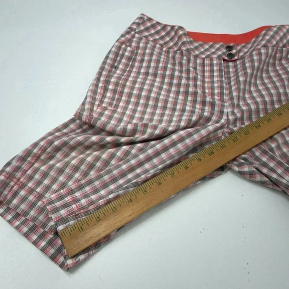 Annika Cutter & Buck Womens golf shorts size 8 plaid 2638 - Picture 8 of 9